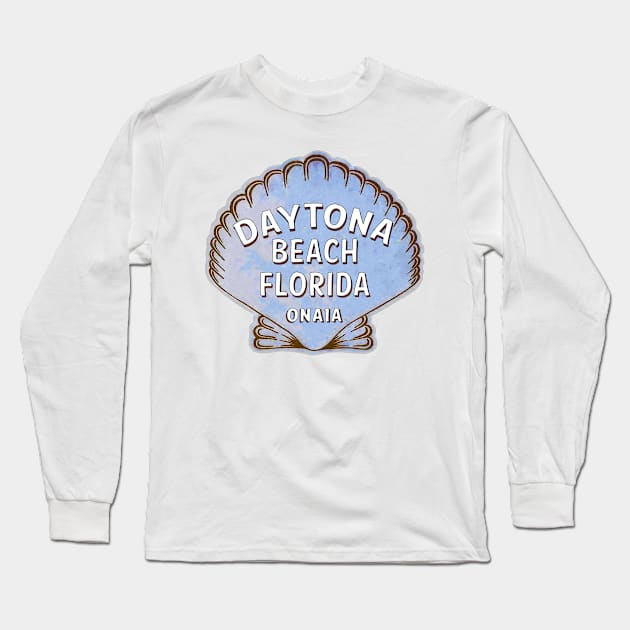 Daytona Beach Florida A1A Vintage Shell A 1 A Long Sleeve T-Shirt by TravelTime